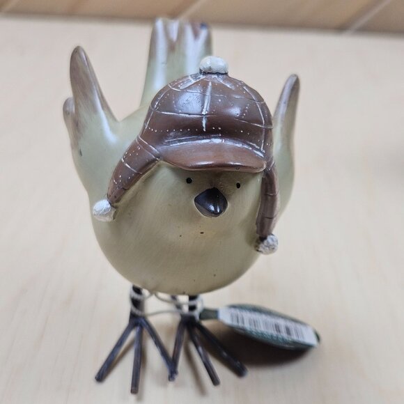 3 Sullivans Decorative Winter Bird Figurines With Hats & Scarves by Valerie - Picture 8 of 14